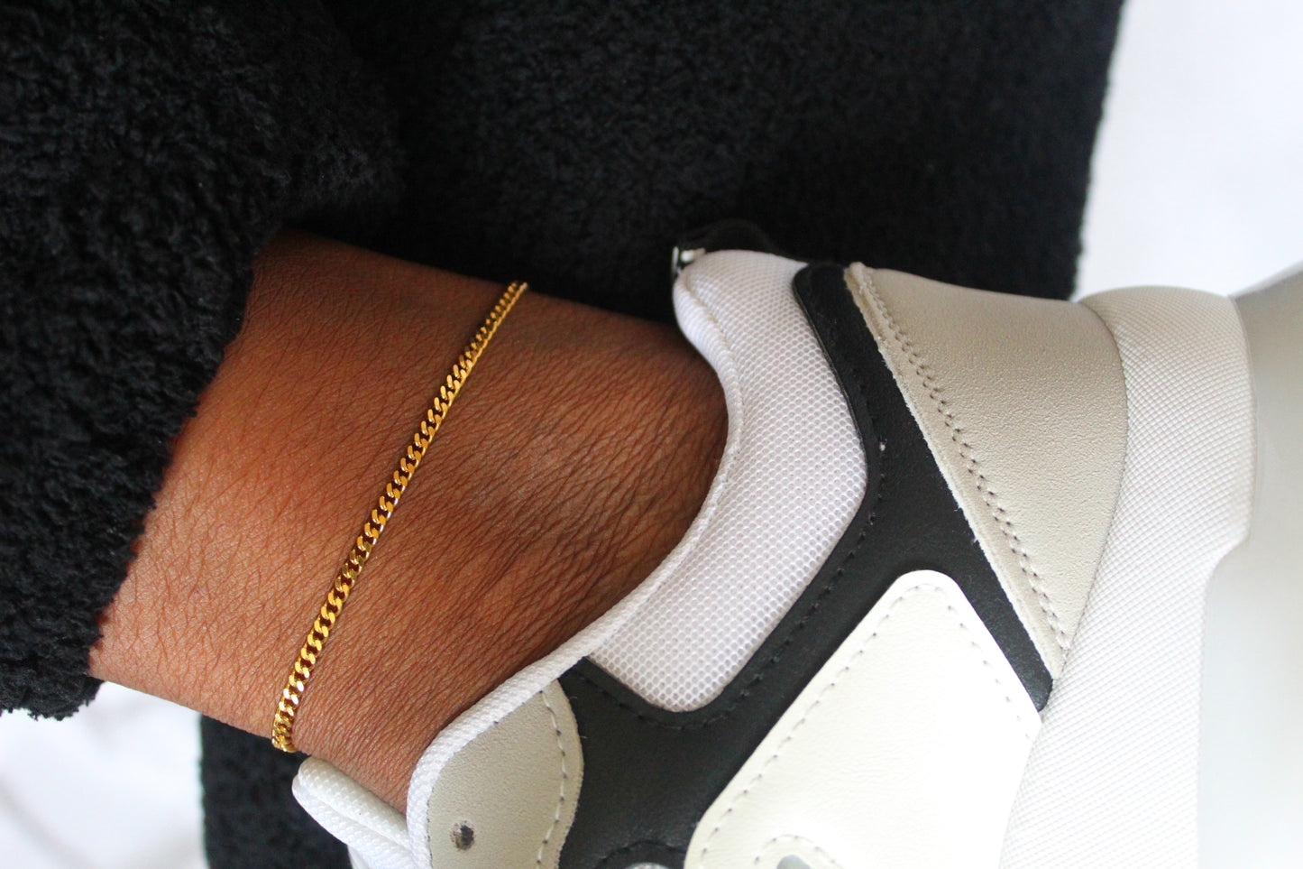 Zola || Gold Curb Chain Anklet